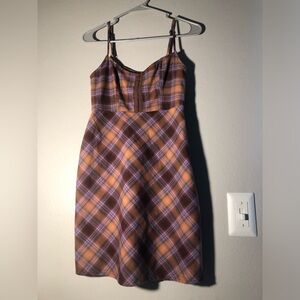 Urban Outfitters XS-TP plaid pattern spaghetti straps.